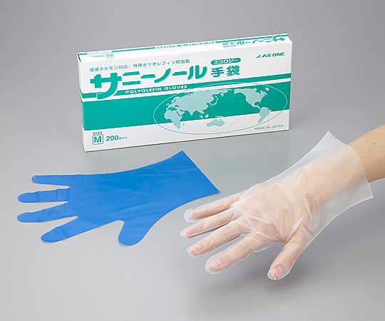 Sunnynol Gloves Ecology Blue Short S 200 pieces 1 box (200 pieces)