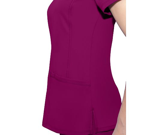 HH WORKS Scrub Top MONICA M Size Wine 2500-S-Wi 1 Piece