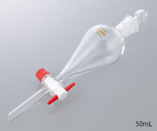 スキーブ型分液ロート テフロン(R)プラグ付 50mL 1個