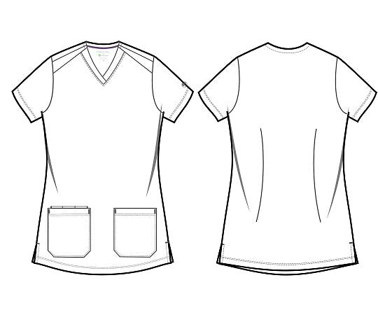 PURPLE LABEL スクラブトップス JILL LL相当 ワイン 2320-L-Wi 1枚