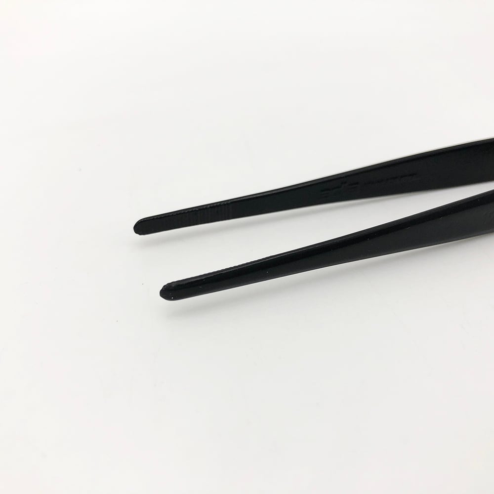 Coated tweezers, 150mm, straight, 1 piece