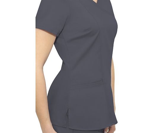 PURPLE LABEL Scrub Tops JORDAN L Size Grey 2172-M-Pe 1 Piece