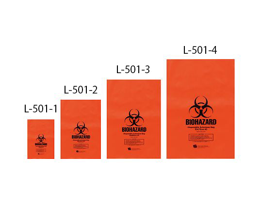 Autoclave waste bag 500 x 750 mm 200 pieces L-501-4 1 box (200 pieces)