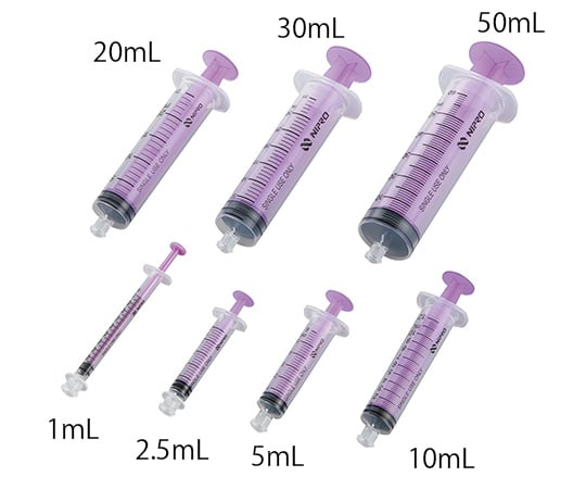 EN Syringe (without cap) Electron beam sterilized (individually wrapped) 2.5mL 100 pieces 60-011 1 box (100 pieces)