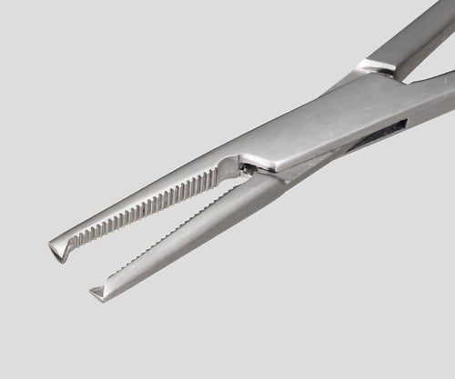 Mosquito forceps, straight, with hook, 1 piece