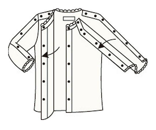 원터치 속옷 여성용 양 어깨 팔 열림 5분 소매 No.54L 1장/봉투