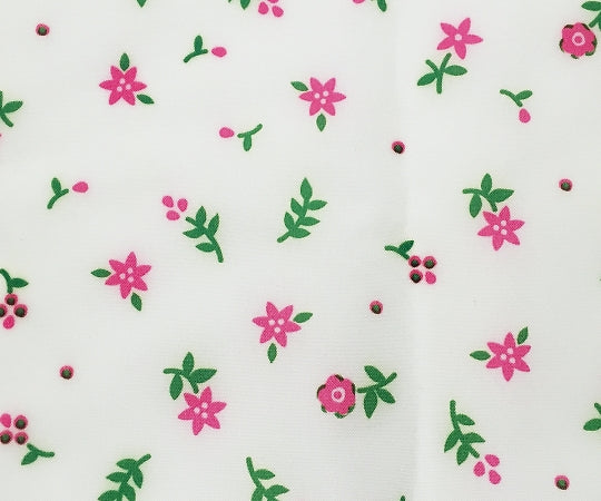 Waterproof Meal Apron with Small Floral Pattern, Pink, 100-28, 1 Piece