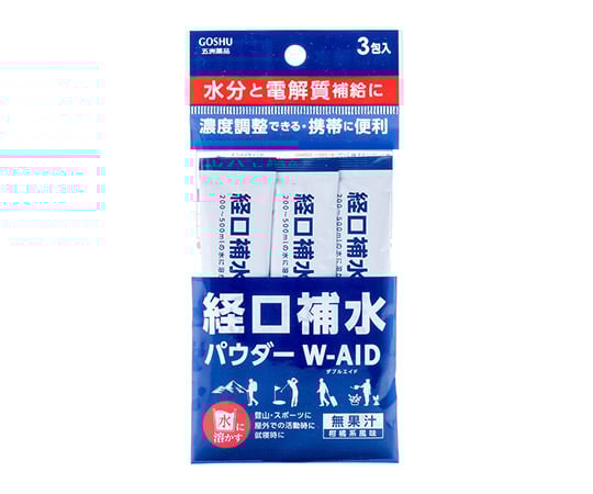Oral rehydration powder W-AID (powdered soft drink) 1 bag (6g x 3 bags) AS-03 1 bag (3 bags)