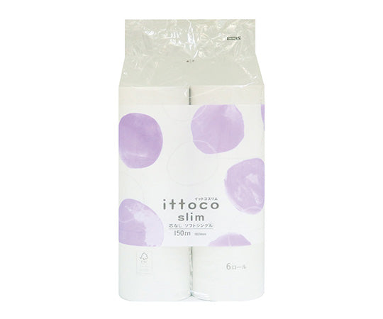 잇코 심 없음 슬림 150m 싱글 6 롤 10150028 1 팩 (6 롤 입)