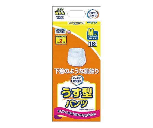 いちばんうす型パンツ M-L 1袋(16枚入) 452771 1袋(16枚入)