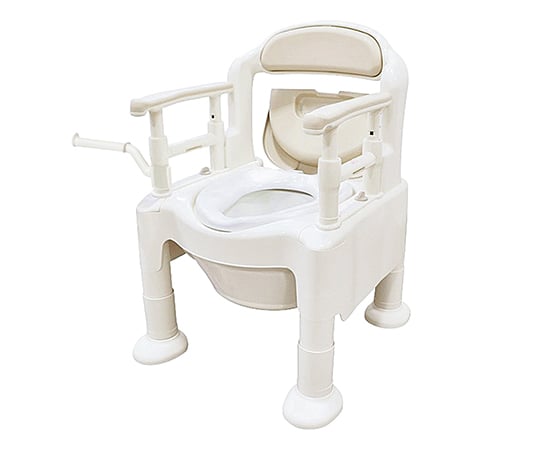 Portable Toilet FX-CP (Chibikumakun) Standard Toilet Seat with Height Spacer Beige 533-550 1 pc