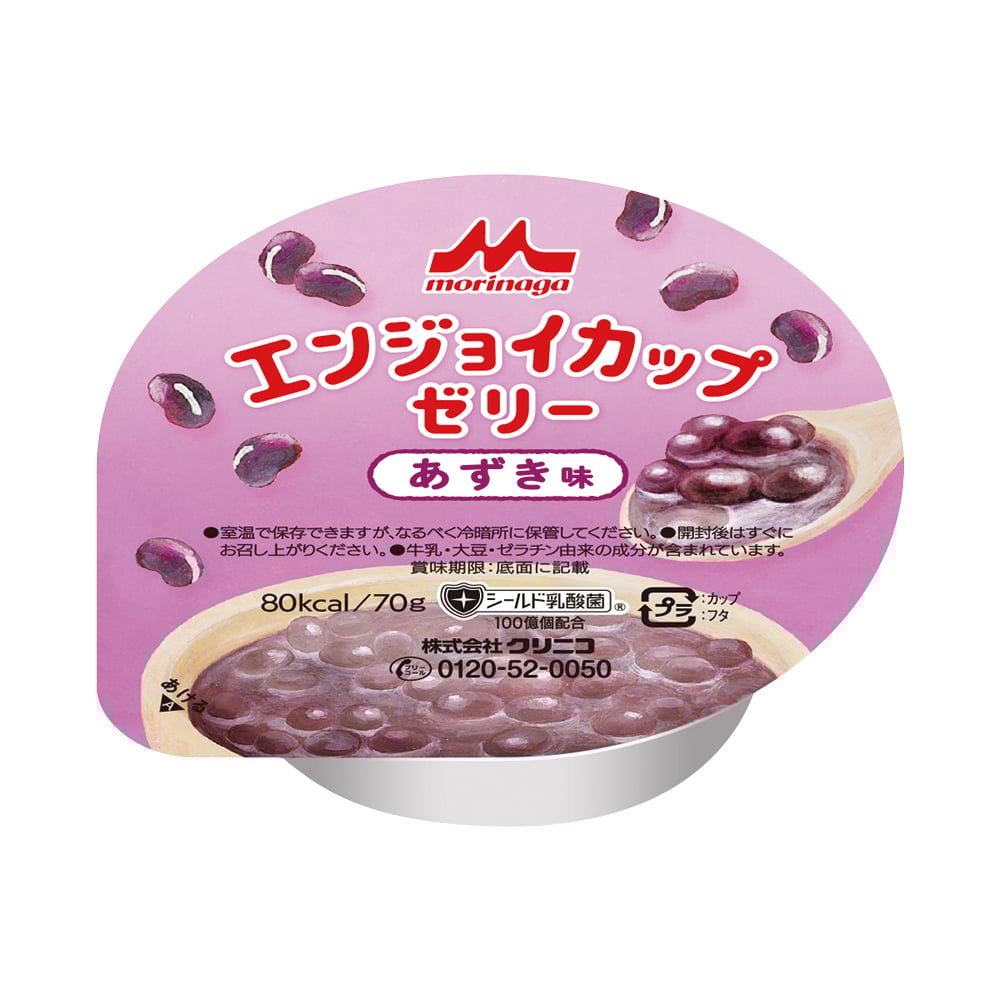 エンジョイカップゼリー (栄養補助食品) あずき味 24個入 1箱(24個入)