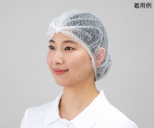 Non-woven disposable caps, white, free size, 100 pieces, D11-0170A, 1 bag (100 pieces)