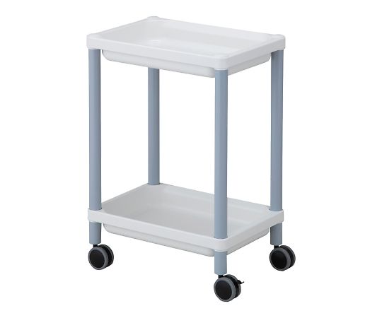 Mobile Tray Cart, 2 Tiers, Gray, MT-2G, 1 pc