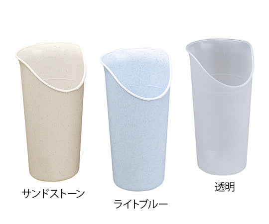 Nose-friendly cup, rolled edge type, light blue, 1 piece, F74593-0013, 1 piece