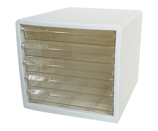 Color letter case, white, shallow type, 5 drawers, M5, 1 piece