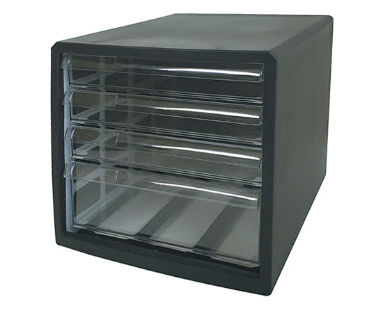 칼라 레터 케이스 블랙 얕은형 3단・깊은 1단 F4 1개