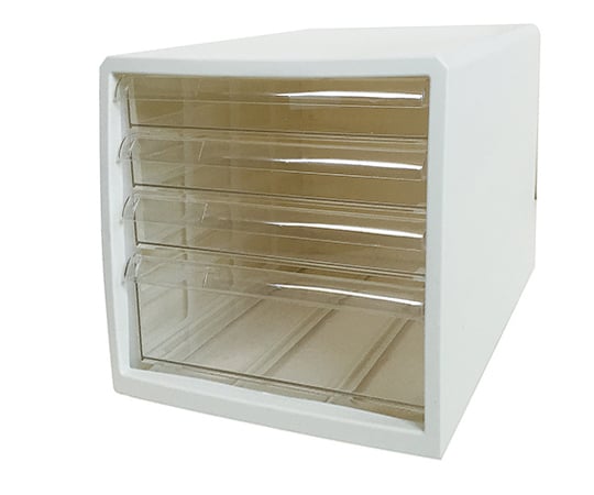 칼라 레터 케이스 화이트 얕은형 3단・깊은 1단 F4 1개