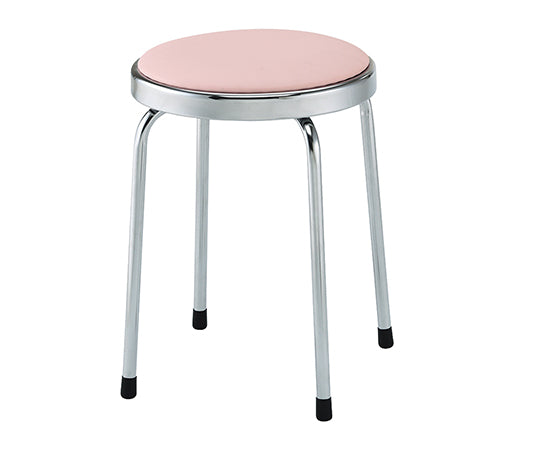 回転スツール ピンク 425×425×465mm PB-2 1脚