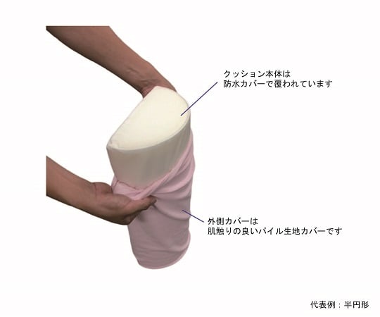 Positioning cushion (terry cloth cover) long triangular shape x 1