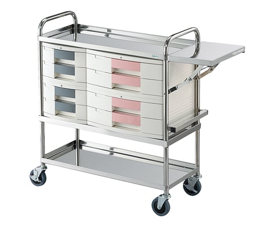 とっても静かな処置車(トレイBOX) A4用+A3用 TSS-B2 1台