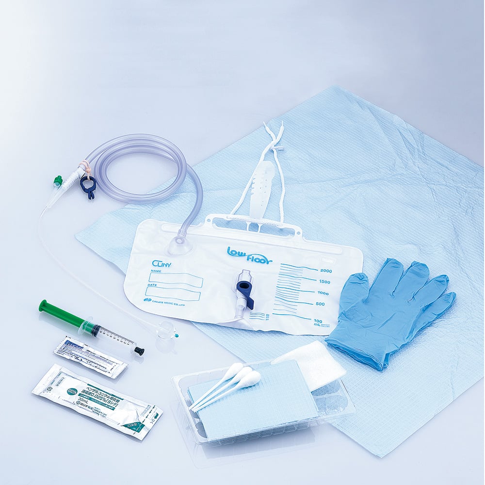 (Split) All Silicone Foley Tray Kit (Low Floor) 14Fr 8000013323 1 set