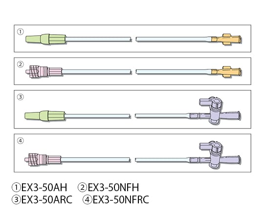 (分割)エクステンションチューブ 1パック(10本入) EX3-50NFRC 1パック(10本入)