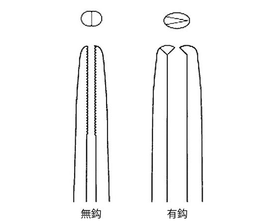 Tweezers without hooks (130mm) TY-W004A 1 piece