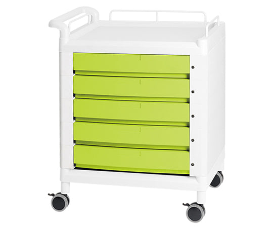Mobile Multi-Cart, Single Side Handle, Green, D21G, 1 Unit