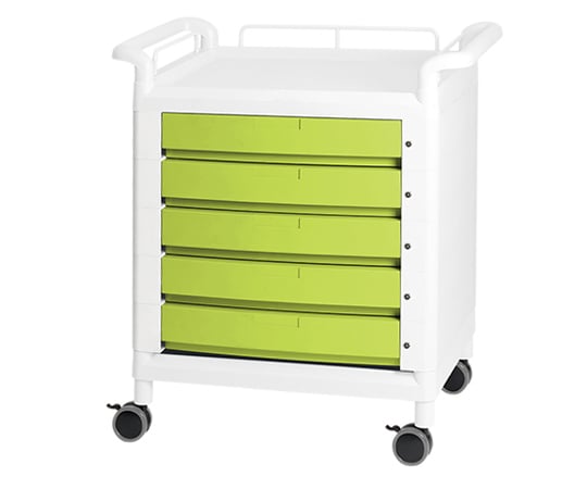 Mobile Multi-Cart with Handles on Both Sides, Green, D21GHW, 1 Unit