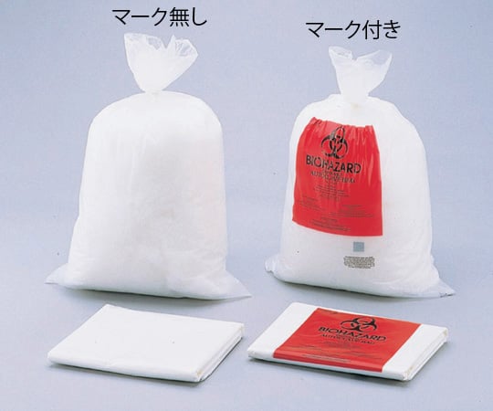 Biohazard bag 30×61cm No biohazard mark 1 bag (100 pieces) F13160-0005 1 bag (100 pieces)