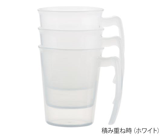 Stacking cup with handle, blue, 1 piece