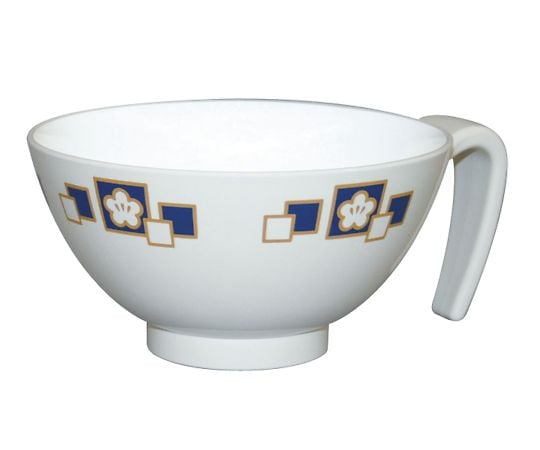 Rice bowl with handle, plum blossom blue, HS-N43, 1 piece