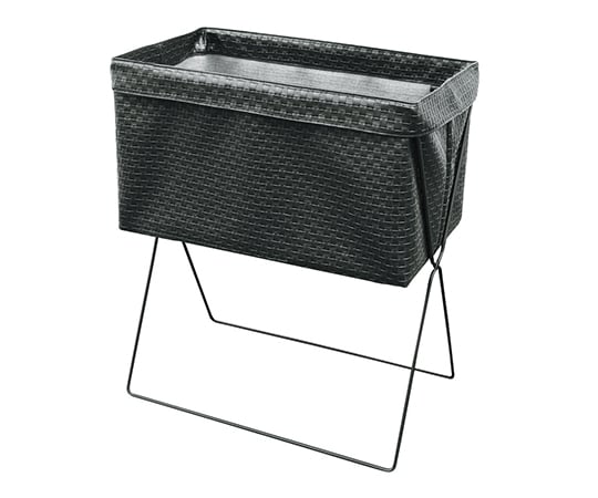 サイドワゴン・メッシュ(レザー調 合皮) 1.485kg R-338 BK 1個