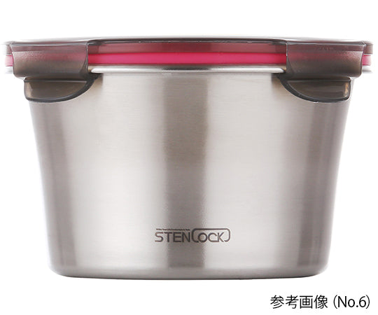 Stainless steel round container 640mL No.5 1 piece