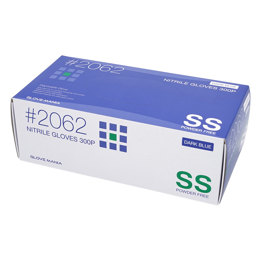 Nitrile disposable gloves (powder-free) SS 300 pieces 2062BSS 1 box (300 pieces)