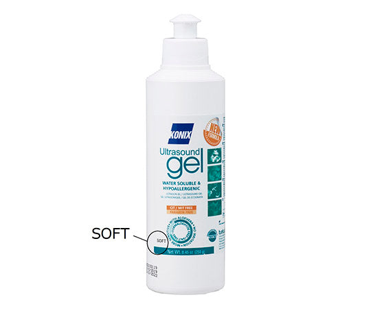 KONIX Ultrasound Gel (Ultrasound Examination Gel) Soft, Transparent, 250mL, T1540.101.0002, 1 Bottle