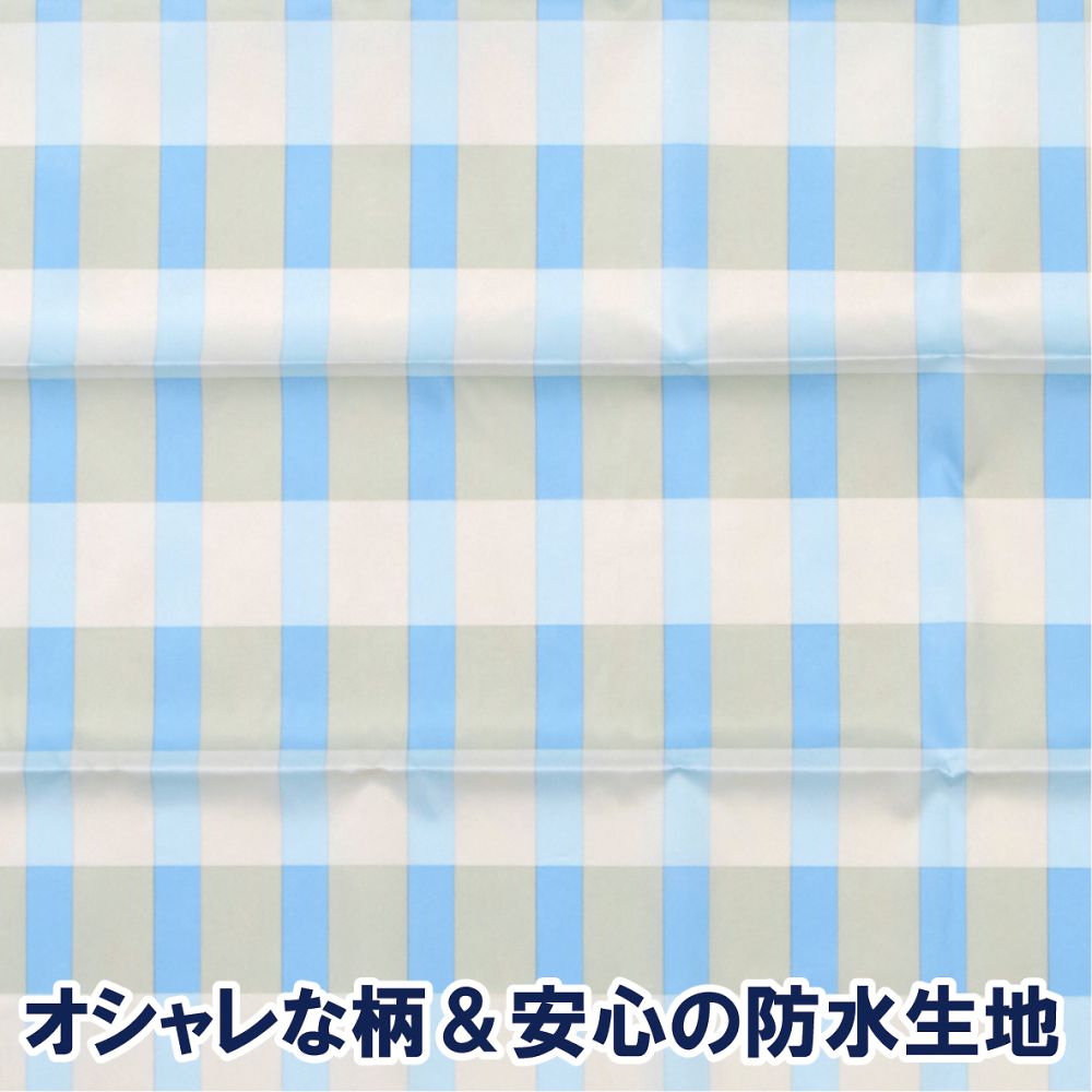 Sofrapyrene Apron Border Check Blue 102302 1 piece