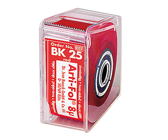 8μ 교합지 알티·폴 롤 케이스·양면 레드 BK25 1개