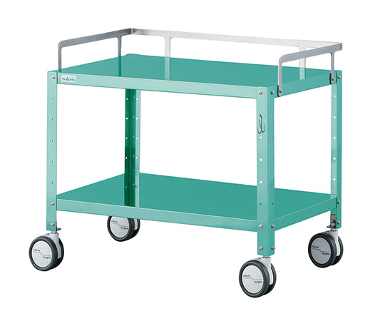 Mini Colorful Stainless Steel Wagon (with hooks, low floor type) Regular Green MCSWR-2GF 1 unit