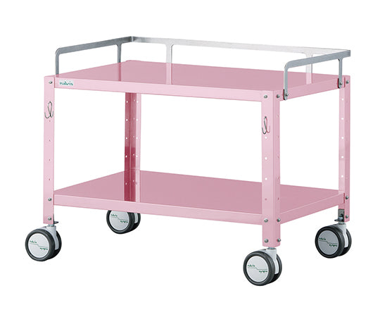 Mini Colorful Stainless Steel Wagon (with hooks, low floor type) Large Pink MCSWL-2PF 1 unit