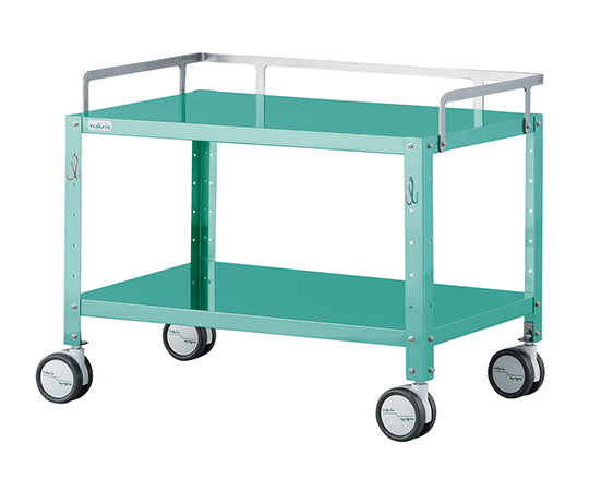 Mini Colorful Stainless Steel Wagon (with hooks, low floor type) Large Green MCSWL-2GF 1 unit