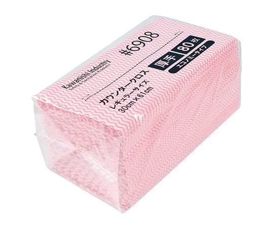 カウンタークロス(エコノミー厚手) ピンク 1袋(80枚入) 6908P 1袋(80枚入)