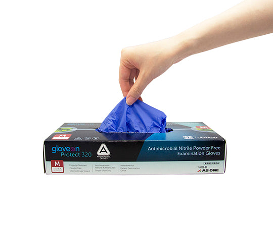 Antibacterial nitrile gloves (powder-free) 100 pieces SS 1 box (100 pieces)