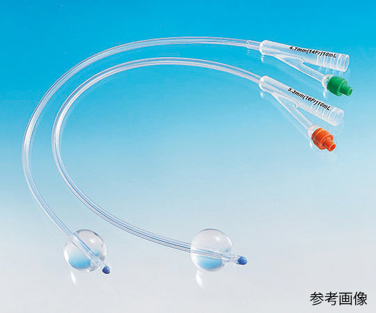 유신 실리콘 폴리 카테터 (2WAY 표준 G 타입) 16Fr 주황색 1 상자 (10 개 입)