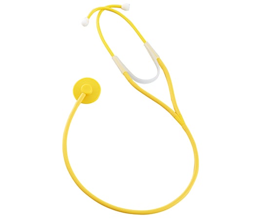 Disposable stethoscope, yellow, pack of 10, 1 box (pack of 10)