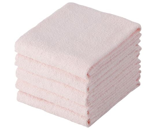 Light color face towels 5-pack Pink 571210 1 bag (5 pieces)