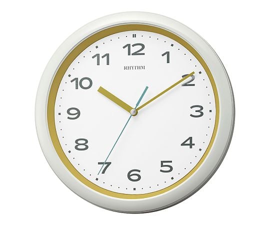 電波掛け時計(フィットウェーブ プリシラ) 黄 8MY562SR33 1個