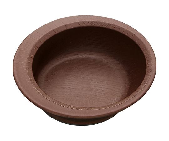 Wood grain easy scooping bowl, brown, NPLS1, 1 piece