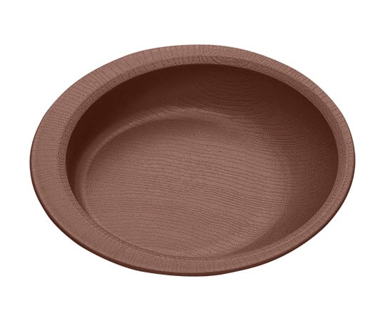 木目調すくいやすい食器 プレート ブラウン NPLS2 1個